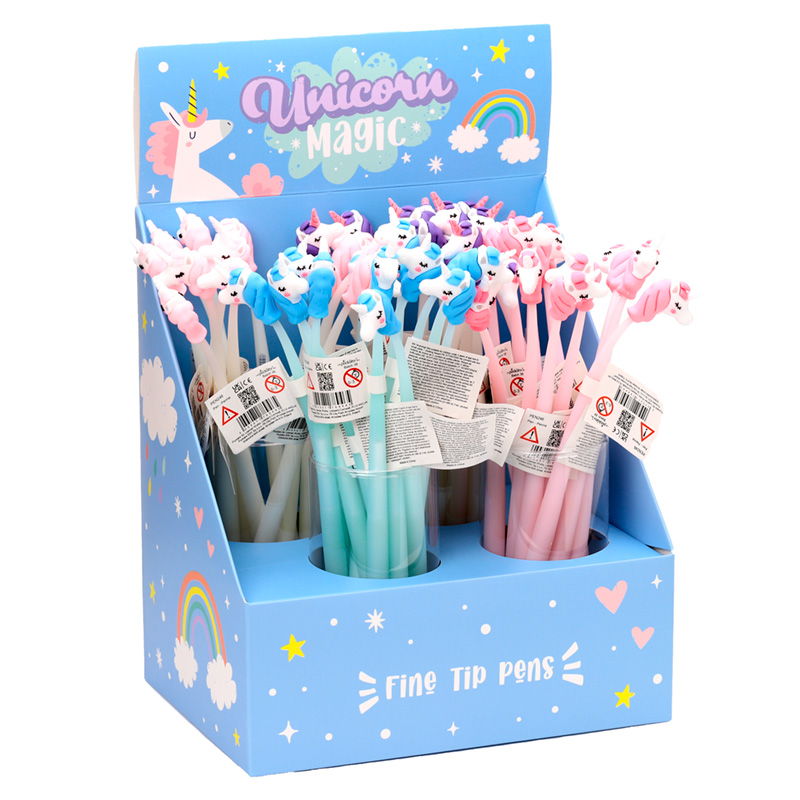 PEN246_001 Fine Tip Pen with Topper - Unicorn Magic - Image 1