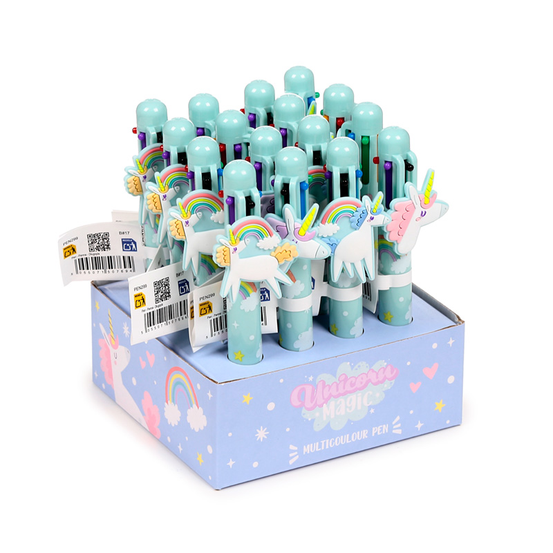 PEN299_001 Multi Colour Pen (6 Colours) - Unicorn Magic - Image 1