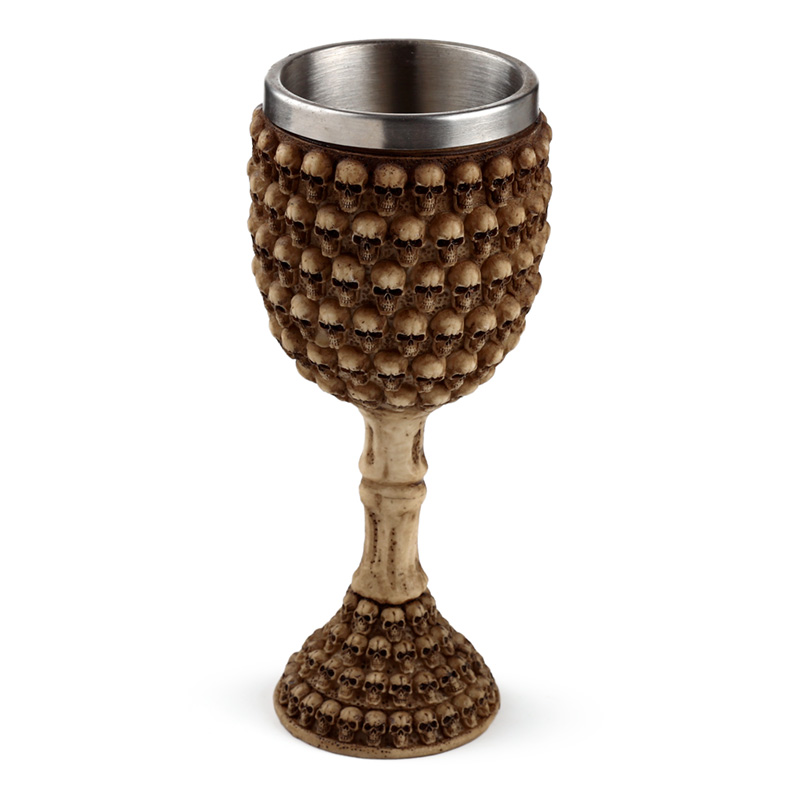 SK126_001 Decorative Goblet - Multi Skull - Image 1