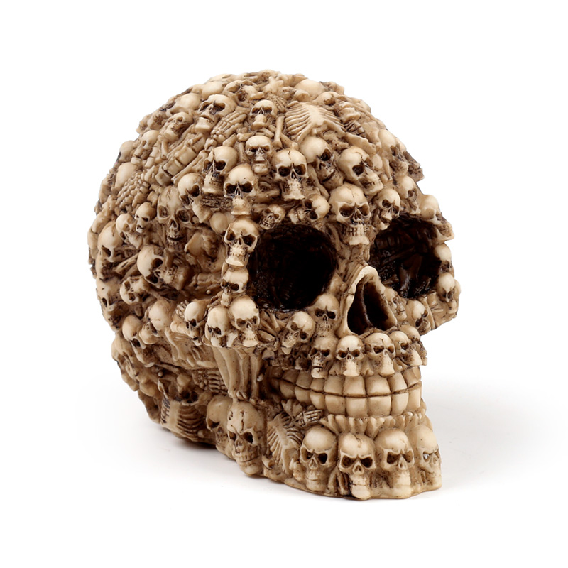 SK144_001 Fantasy Multiple Skulls Ornament - Image 1
