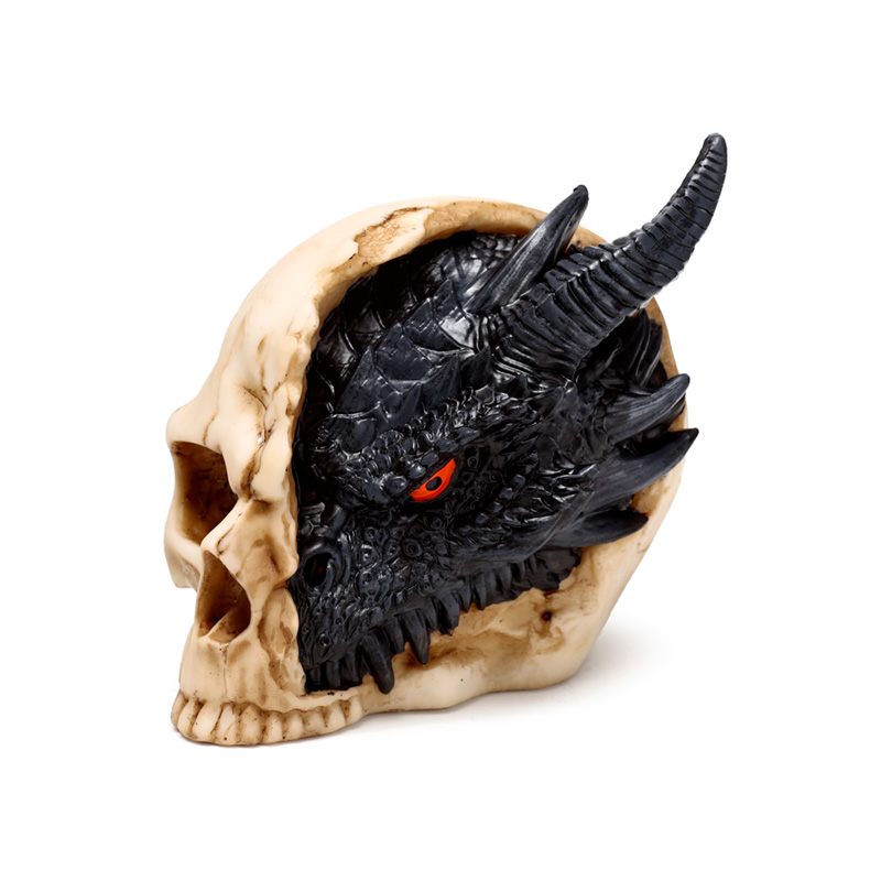 SK385_001 Shadows of Darkness Dragon - Black Dragon in Skull Small - Image 1