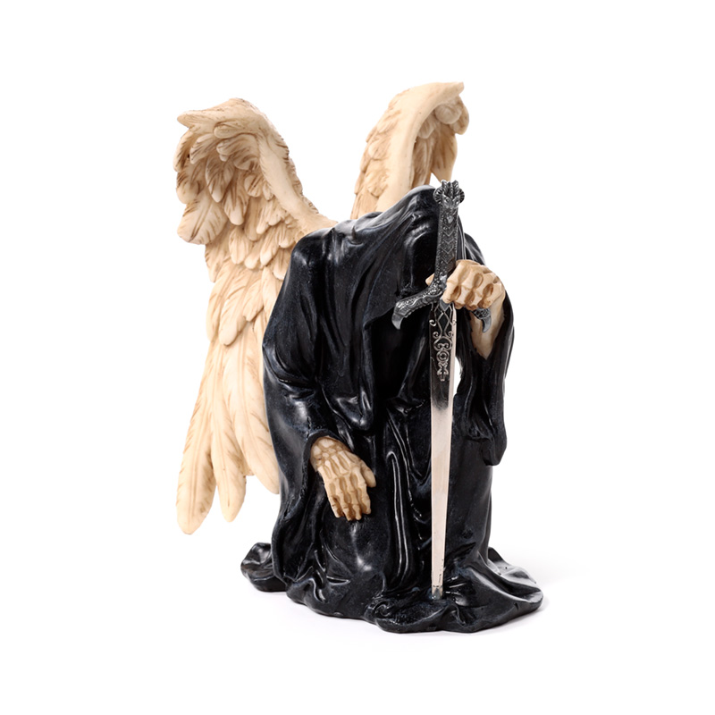 SK405_001 Decorative Ornament - Angel of Death Kneeling with Sword - Image 1