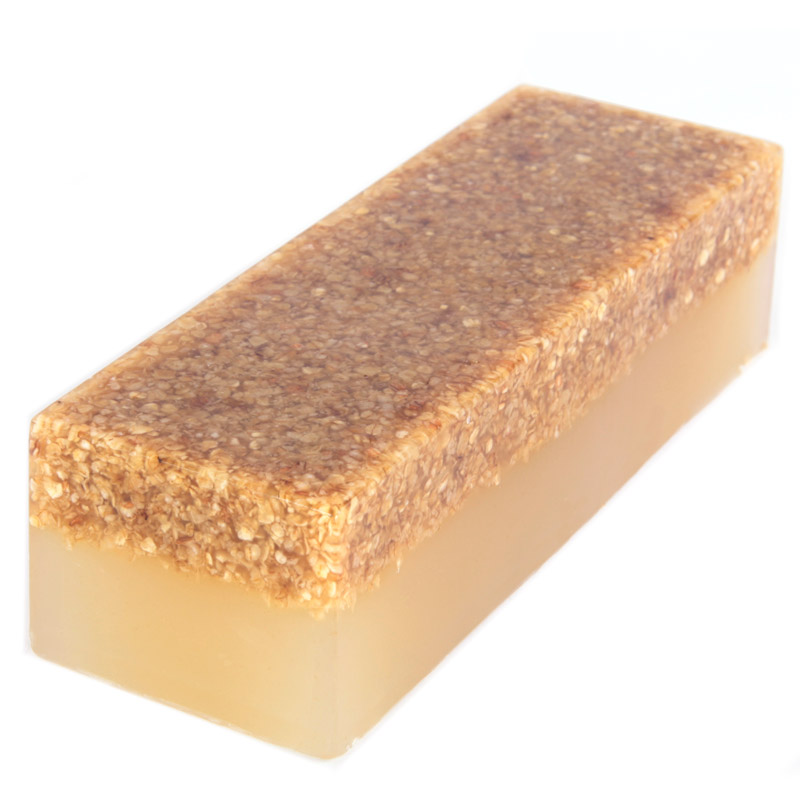 SOAP27_001 Honey & Oatmeal Handmade Soap Loaf - Image 1