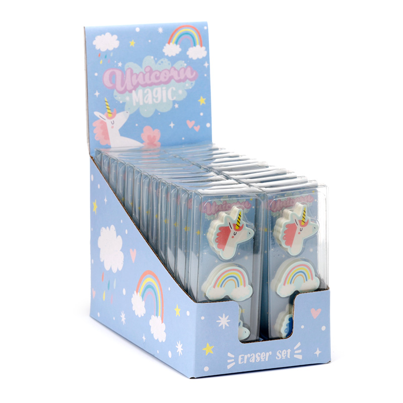 STA280_001 Eraser 3 Piece Set - Unicorn Magic - Image 1