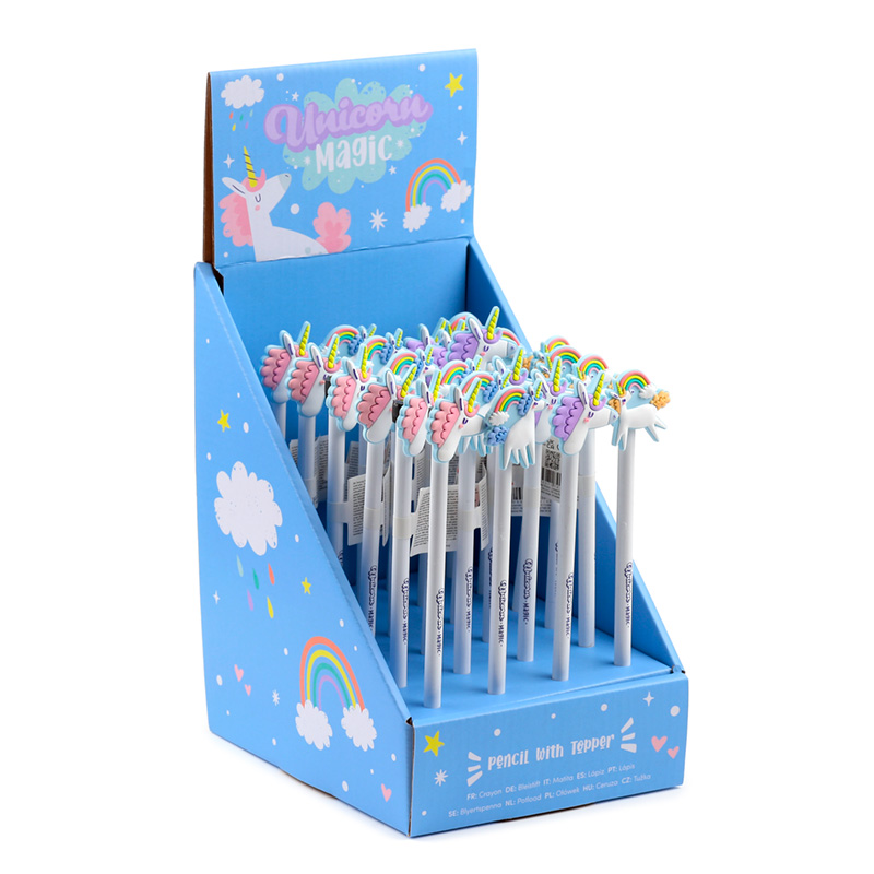 STA341_001 Pencil with PVC Topper - Unicorn Magic - Image 1