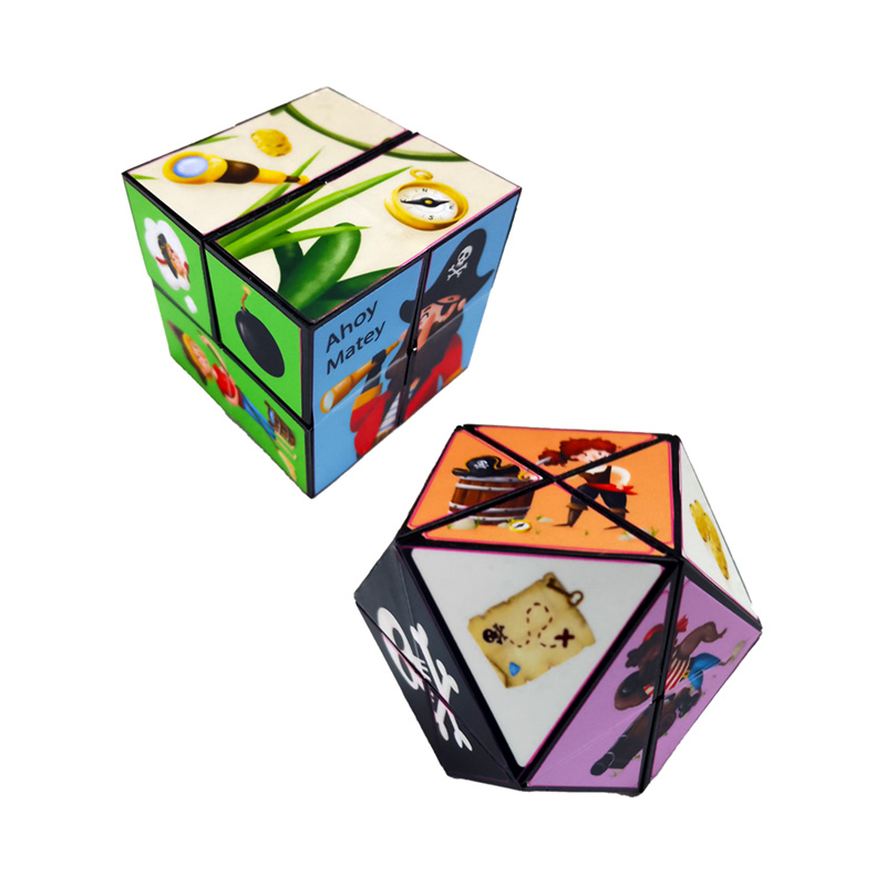 TY988_001 Puzzle Cube Toy - Jolly Rogers Pirate - Image 1