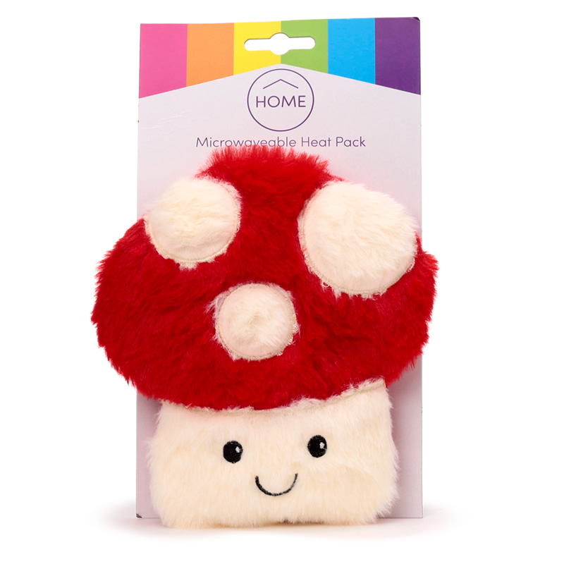 WARM101_001 Microwavable Plush Lavender Heat Pack - Mushroom/Toadstool - Image 1