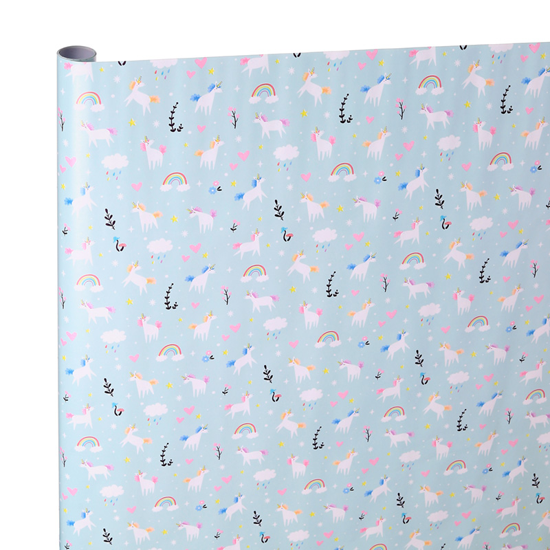 WRAP65A_001 Unicorn Magic 3m Wrapping Paper Roll - Image 1