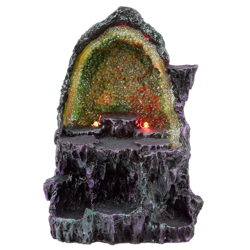 WS154S_001 Collectable LED Dark Legends Dragon Crystal Cave Figures - Image 1