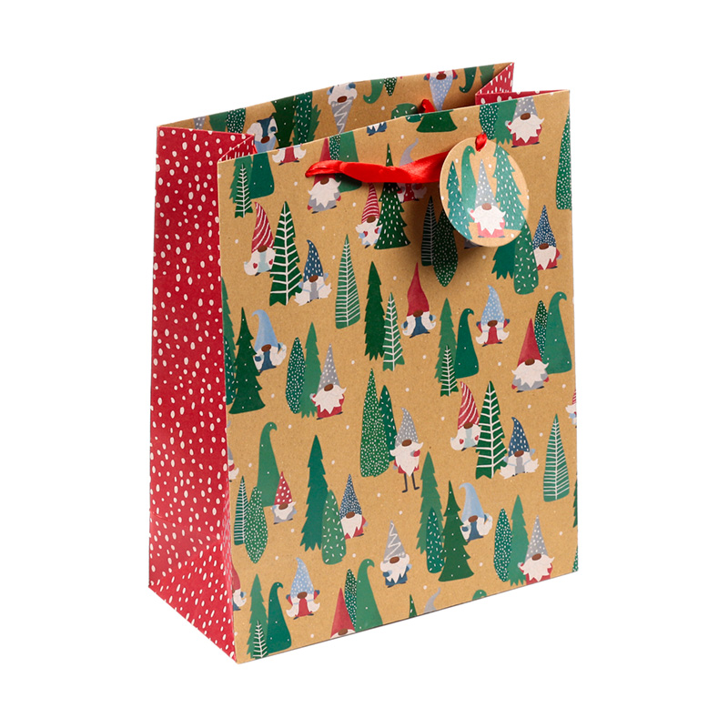 XGBAG128A_001 Christmas Gift Bag (Large) - Christmas Jolly Gonk - Image 1