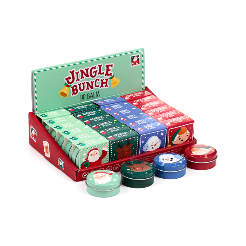 XLIP183_001 Lip Balm in a Tin - Jingle Bunch Christmas - Image 1